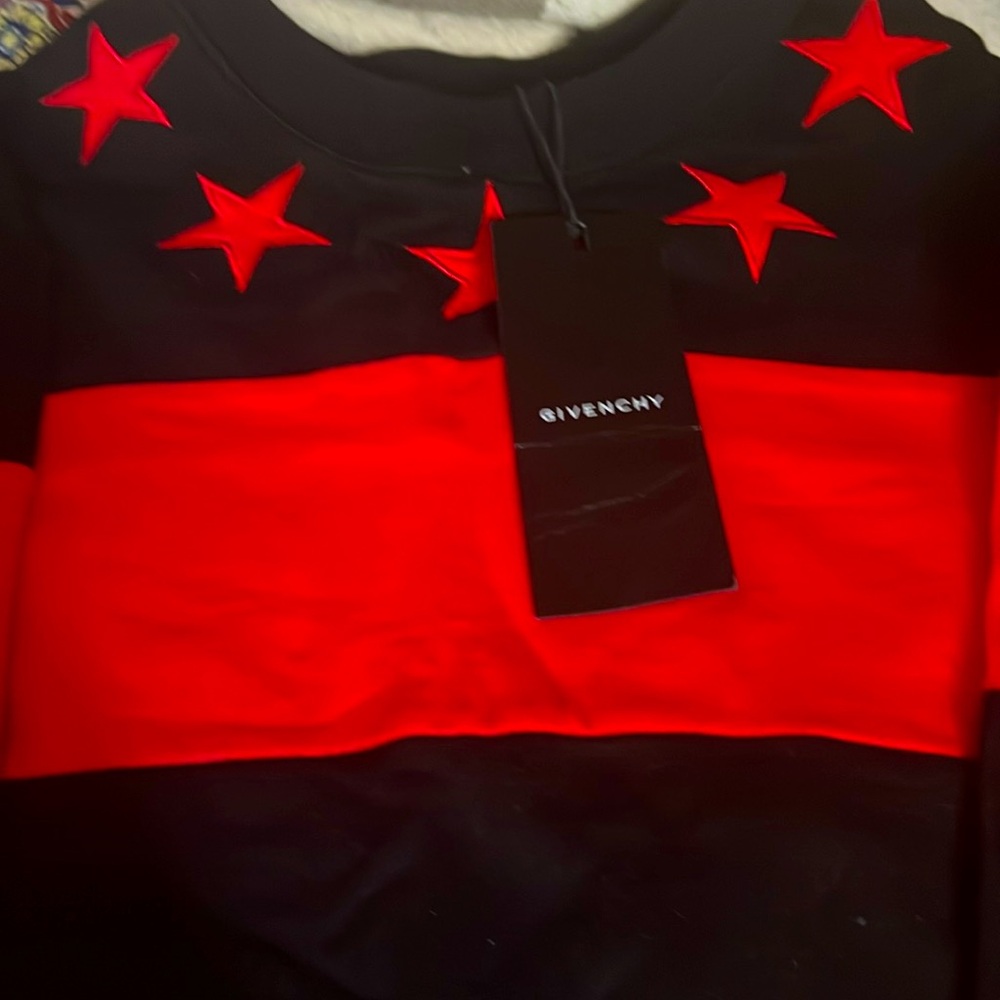 Givenchy long sleeve brand new color red/black